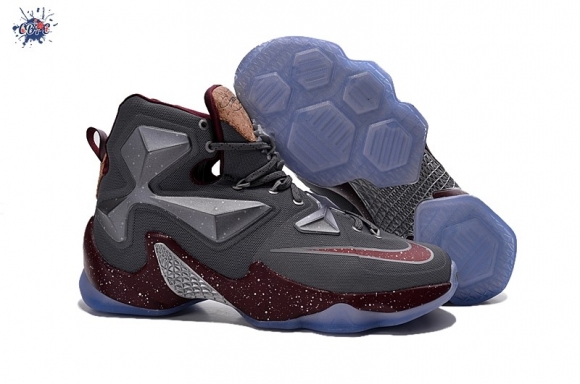 Meilleures Nike Lebron 13 Gris Marron