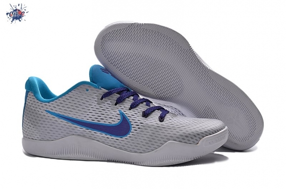 Meilleures Nike Zoom Kobe 11 Elite Gris Bleu Pourpre