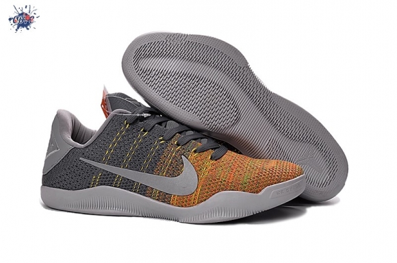 Meilleures Nike Zoom Kobe 11 Elite Gris Jaune