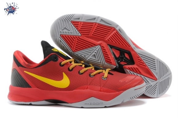 Meilleures Nike Zoom Kobe 4 Rouge Noir Jaune