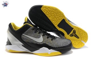 Meilleures Nike Zoom Kobe 7 Noir Gris Jaune