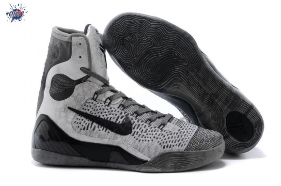 Meilleures Nike Zoom Kobe 9 Elite Noir Gris