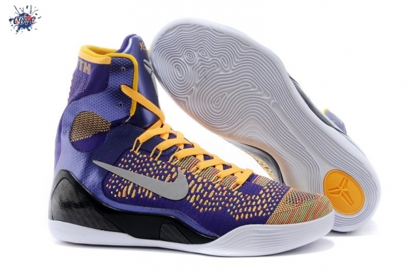 Meilleures Nike Zoom Kobe 9 Elite Pourpre Jaune