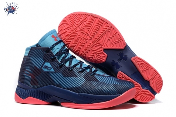 Meilleures Under Armour Curry 2.5 Foncé Bleu Rouge