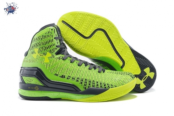 Meilleures Under Armour Curry 2 Fluorescent Vert