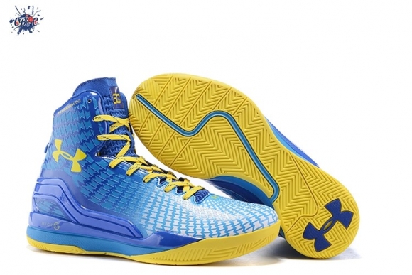 Meilleures Under Armour Curry 2 Jaune Bleu Blanc