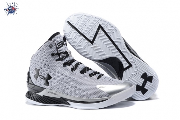 Meilleures Under Armour Curry 2 Noir Argent Blanc